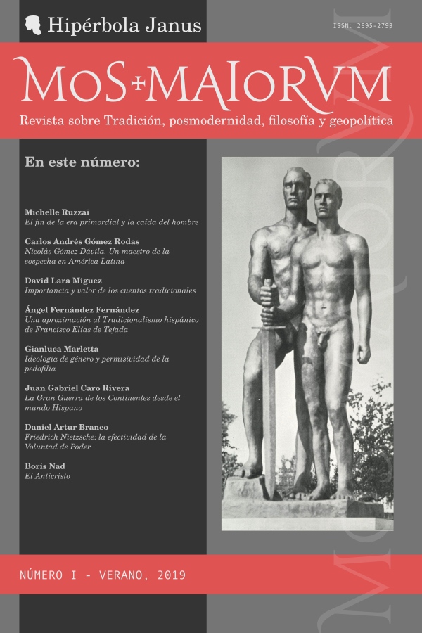 Mos Maiorum, I (Verano, 2019): Revista sobre Tradición, postmodernidad, filosofía y geopolítica, de Hipérbola Janus