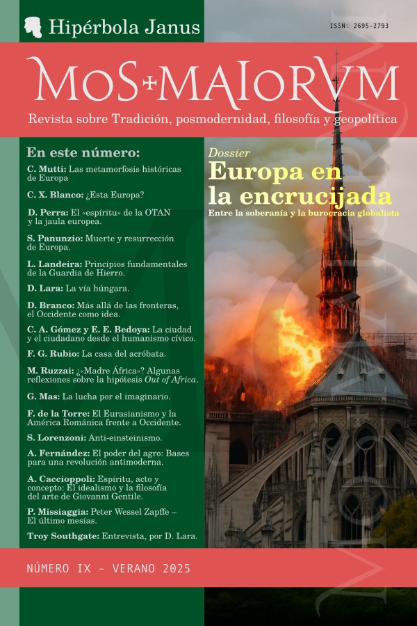 Mos Maiorum, IX (Verano 2025): Revista sobre Tradición, postmodernidad, filosofía y geopolítica, de Hipérbola Janus