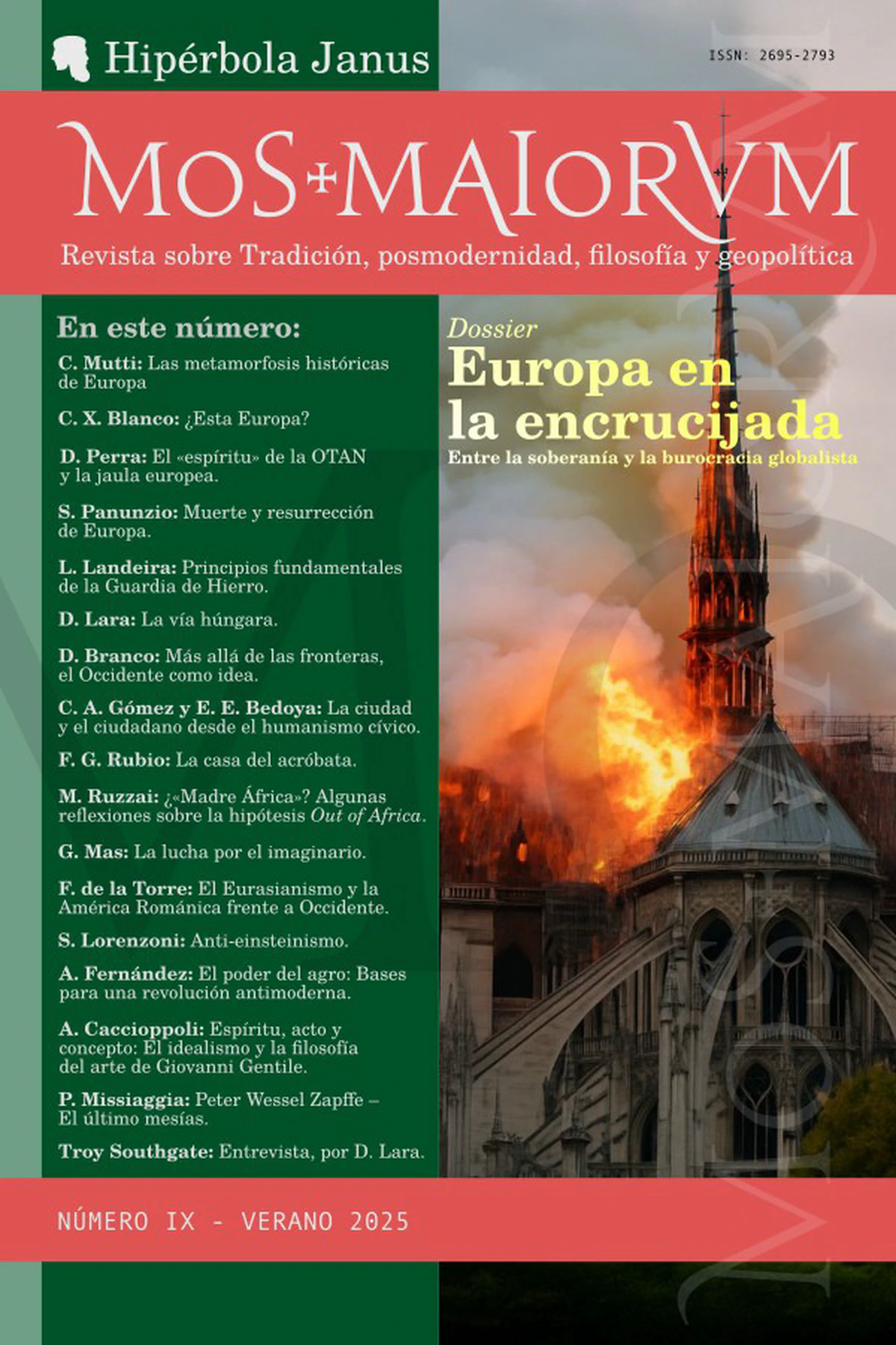 Mos Maiorum IX: «Europa en la encrucijada: Entre la soberanía y la burocracia globalista»